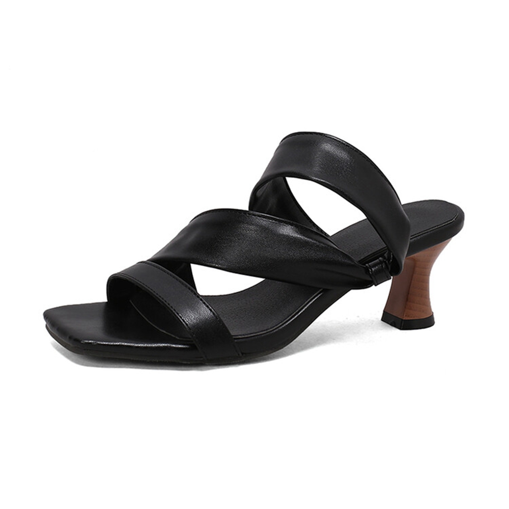 Women'S Shoes Quality - Damskie wsuwane sandały typu mule plus